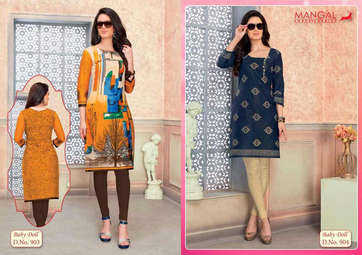 Baby Doll Vol-9 Mangal Shree Cotton Kurti Sets Baby Doll Vol-9 Mangal Shree Cotton Kurti Sets